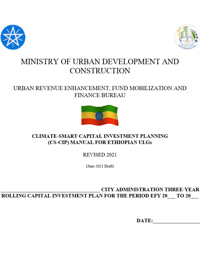 Climate-Smart CIP Manual for Ethiopia | PDF | Infrastructure | Climate ...