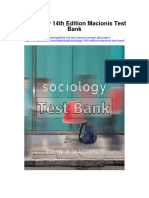 Sociology 14Th Edition Macionis Test Bank Full Chapter PDF