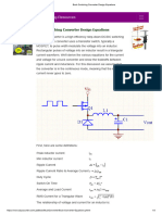 Buck Switching Converter Design Equations