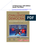 Ebook Challenge of Democracy 12Th Edition Janda Test Bank Full Chapter PDF