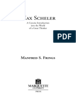 Max Scheler: Manfred S. Frings