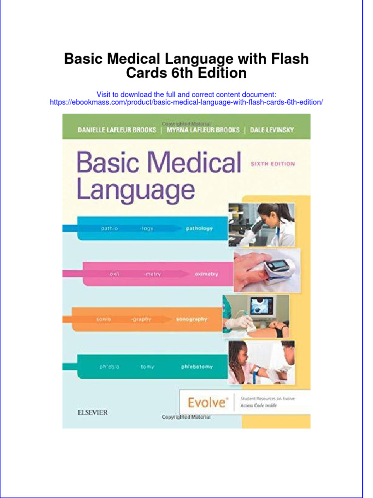 EBOOK Basic Medical Language With Flash Cards 6Th Edition Download Full ...
