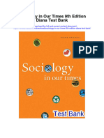 Download Sociology In Our Times 9Th Edition Diana Test Bank full chapter pdf