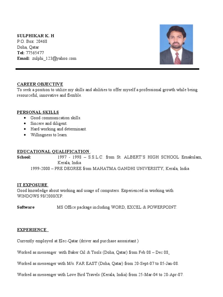 Sulphikar - CV3 | PDF