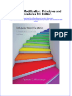 EBOOK Behavior Modification Principles and Procedures 6Th Edition Download Full Chapter PDF Kindle