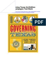 Governing Texas 3Rd Edition Champagne Test Bank Full Chapter PDF