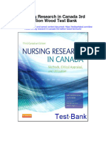Nursing Research in Canada 3Rd Edition Wood Test Bank Full Chapter PDF