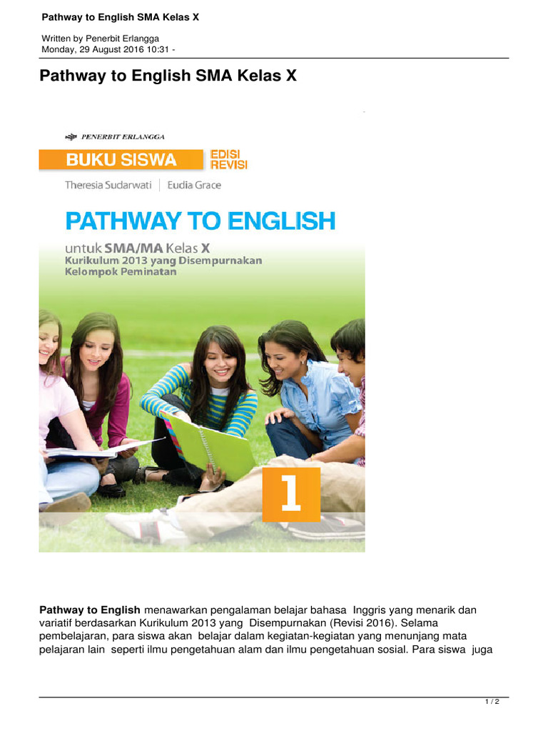 Pathway To English SMA Kelas X Pathway T | PDF