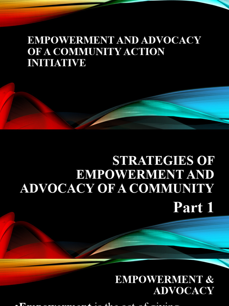 Empowerment and Advocacy Strategies | PDF | Empowerment