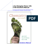 Ebook Chemistry For Changing Times 13Th Edition Hill Solutions Manual Full Chapter PDF