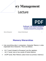 Memory Management Lecture: Registers, Caches and Main Memory