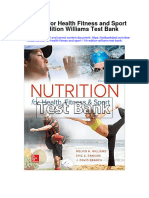Nutrition For Health Fitness and Sport 11Th Edition Williams Test Bank Full Chapter PDF