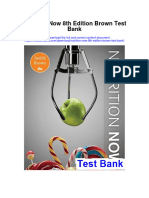 Nutrition Now 8Th Edition Brown Test Bank Full Chapter PDF