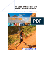 Nutrition For Sport and Exercise 3Rd Edition Dunford Solutions Manual Full Chapter PDF