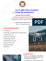 Drones For Traffic Flow Analysis of Urban Roundabouts