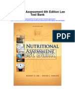 Download Nutritional Assessment 6Th Edition Lee Test Bank full chapter pdf