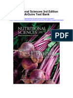 Download Nutritional Sciences 3Rd Edition Mcguire Test Bank full chapter pdf