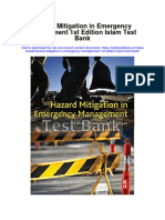 Hazard Mitigation in Emergency Management 1St Edition Islam Test Bank Full Chapter PDF