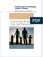 EBOOK California Family Law For Paralegals Aspen College Download Full Chapter PDF Kindle
