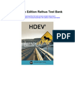 Hdev 5Th Edition Rathus Test Bank Full Chapter PDF