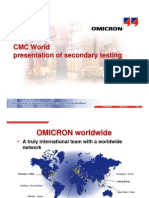 CMC World Presentation of Secondary Testing