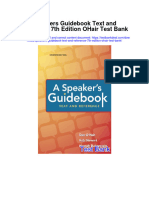 Speakers Guidebook Text and Reference 7Th Edition Ohair Test Bank Full Chapter PDF