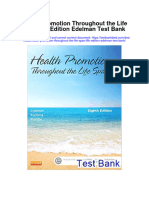 Health Promotion Throughout The Life Span 8Th Edition Edelman Test Bank Full Chapter PDF