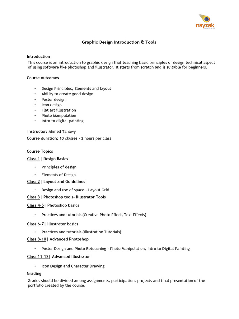 Graphic Design Introduction Tools | PDF