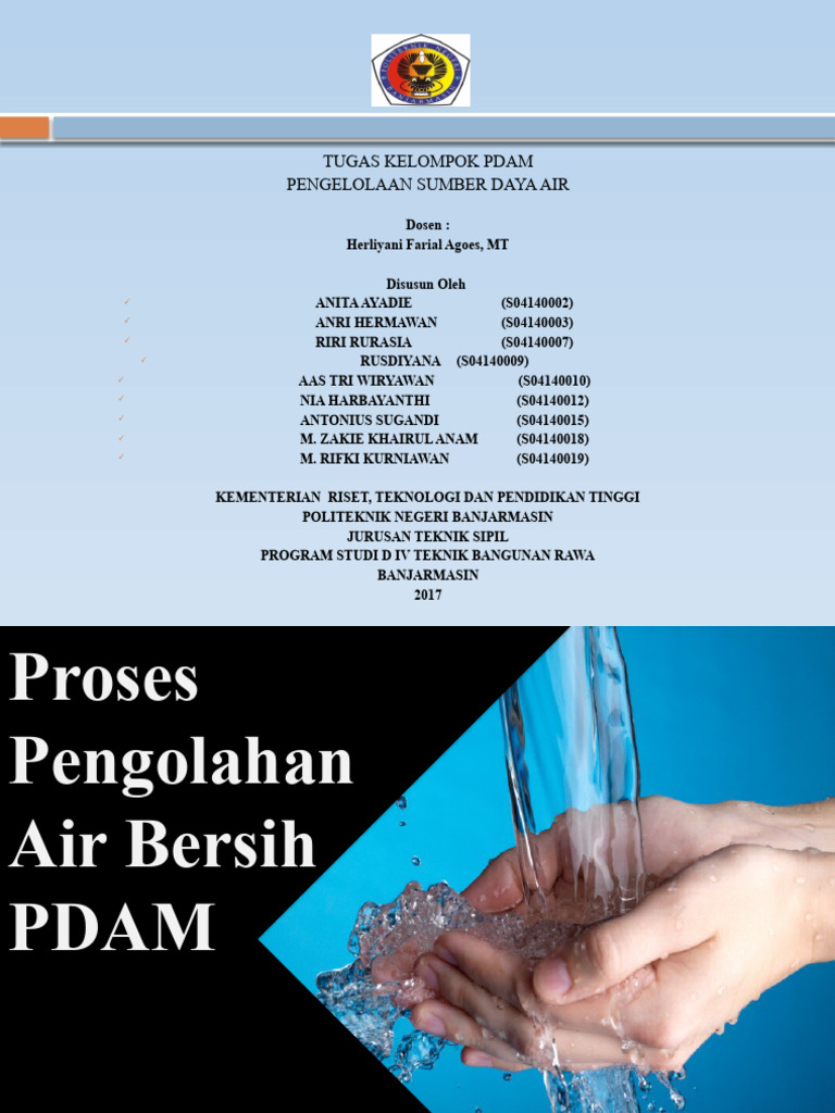 Proses Pengolahan Air Bersih PDAM | PDF | Ilmu Sosial | Griya & Taman