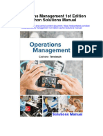 Operations Management 1St Edition Cachon Solutions Manual Full Chapter PDF