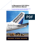 Operations Management 9Th Edition Krajewski Solutions Manual Full Chapter PDF