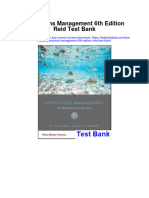 Operations Management 6Th Edition Reid Test Bank Full Chapter PDF