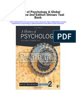 History of Psychology A Global Perspective 2Nd Edition Shiraev Test Bank Full Chapter PDF