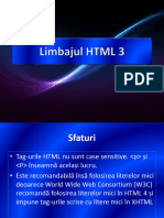 Limbajul HTML3