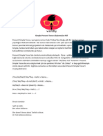 Simple Present Tense Alistirmalar PDF