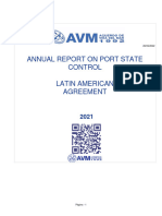 Annual Report On Port State Control Latin American Agreement 2021