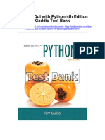 Download Starting Out With Python 4Th Edition Gaddis Test Bank full chapter pdf