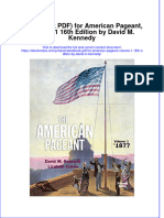 EBOOK Etextbook PDF For American Pageant Volume 1 16Th Edition by David M Kennedy Download Full Chapter PDF Docx Kindle