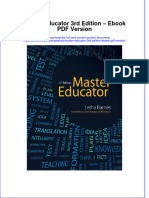 EBOOK Master Educator 3Rd Edition Ebook PDF Version Download Full Chapter PDF Kindle