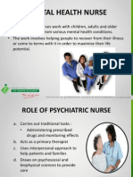 Role Mental Health Nurse