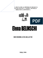 Elena Belinschi : Biobibliografie