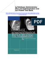 Oracle 10G Database Administrator Implementation and Administration 2Nd Edition Powell Test Bank Full Chapter PDF