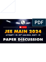 HHHHV January 2024 Chemistry Paper Discussion