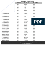 Account Number Currency Int Amt CR Int Amt DR: End of Report