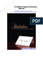 Statistics 3Rd Edition Agresti Solutions Manual Full Chapter PDF