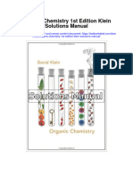 Organic Chemistry 1St Edition Klein Solutions Manual Full Chapter PDF