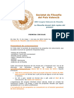 CFP XXVCVF (Primera Circular)