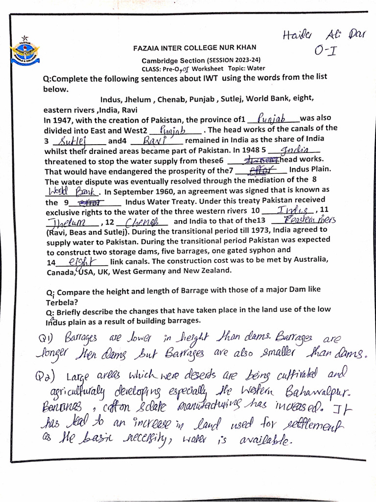 Geography Assignment Haider Ali Dar Pdf