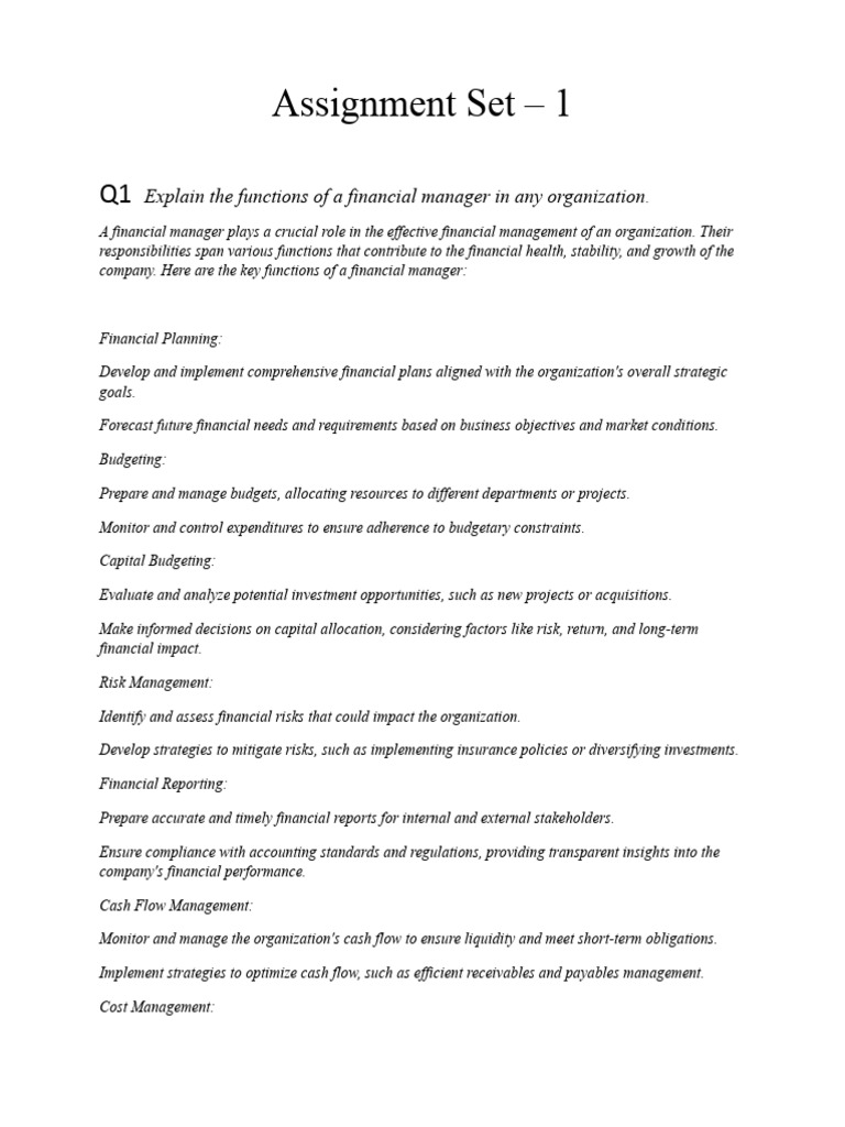 Financial Management | PDF | Finance & Money Management