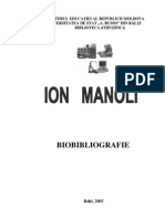 Ion Manoli: Biobibliografie